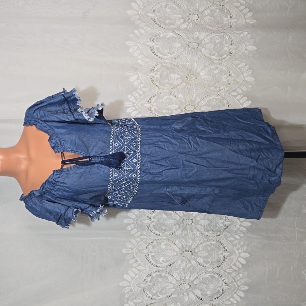 Dear Grace with Love Denim Dress sz Large NWT